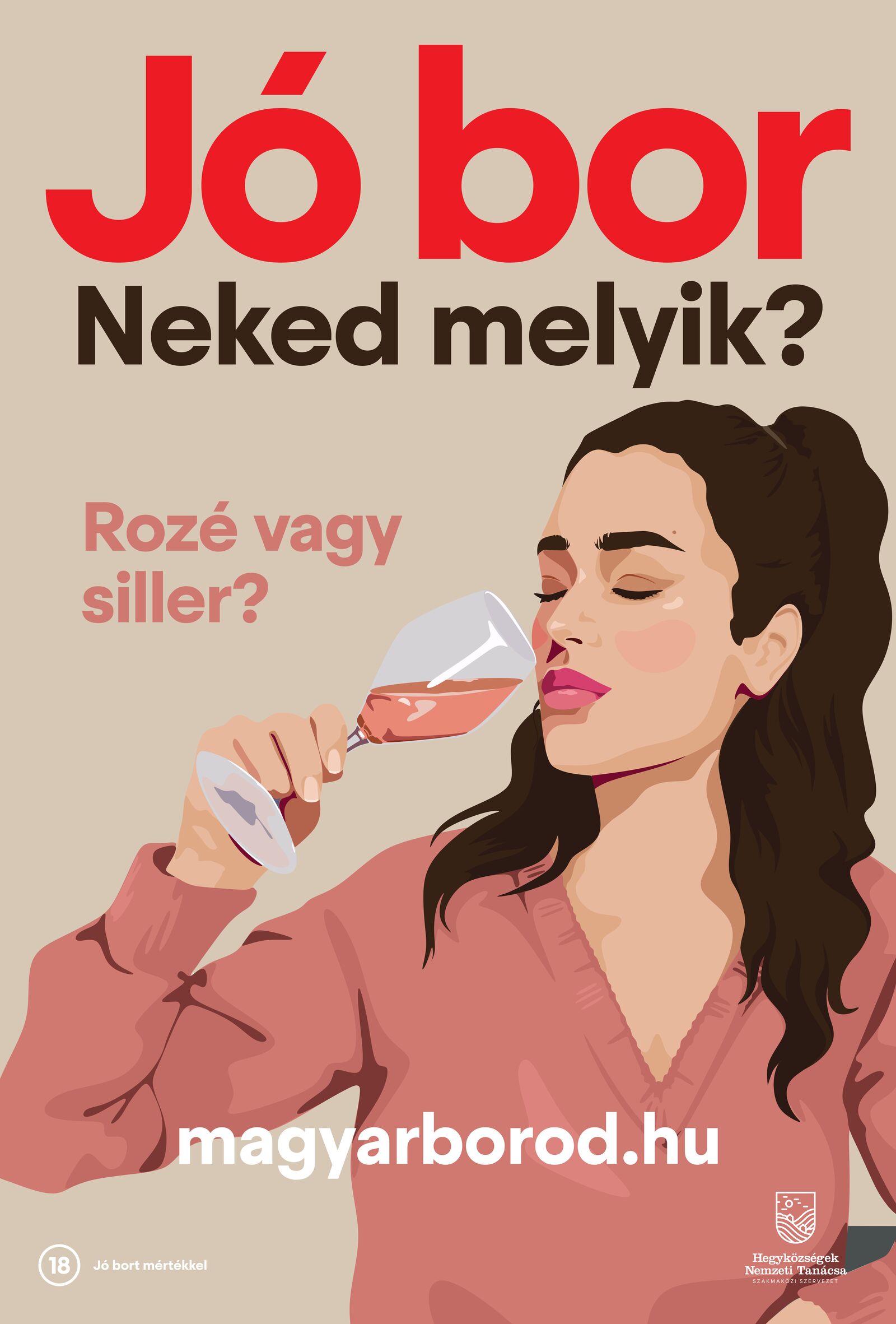 Jó Bor edukációs kampány plakát